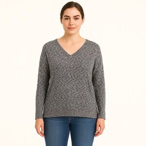 LOU & Grey Women’s Knit V-Neck Lightweight Sweater